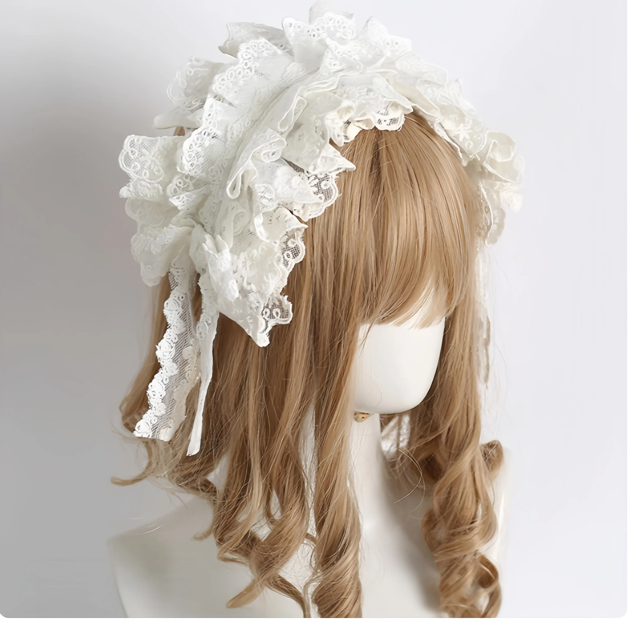 Xiaogui - Sweet Lolita Lace Headdress - Image 10
