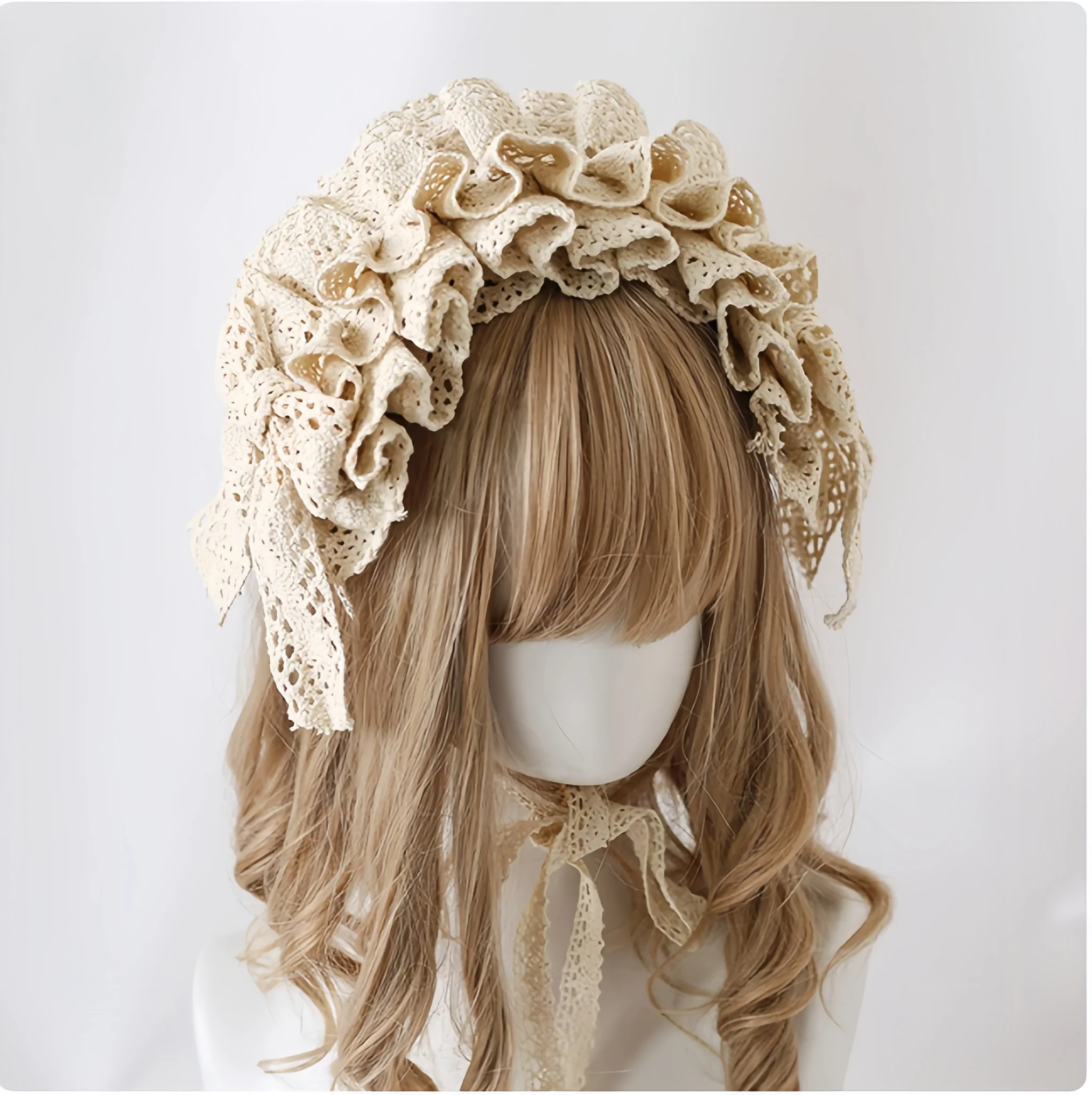 Xiaogui - Sweet Lolita Lace Headdress - Image 11