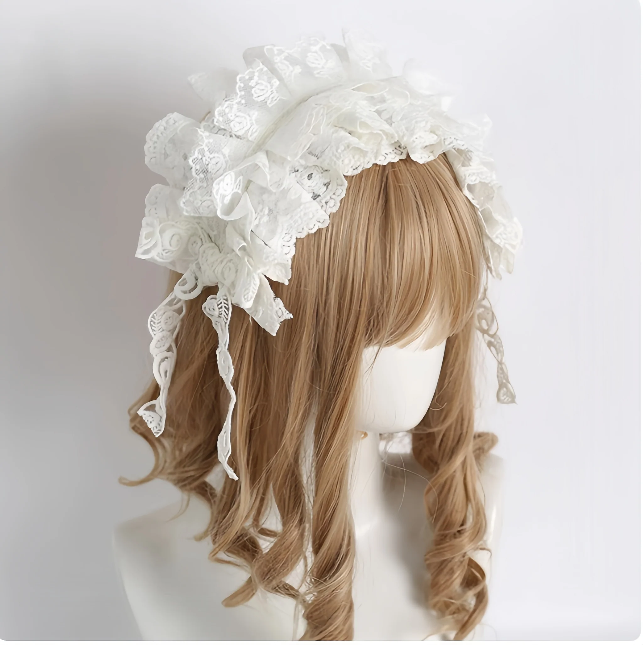Xiaogui - Sweet Lolita Lace Headdress - Image 12