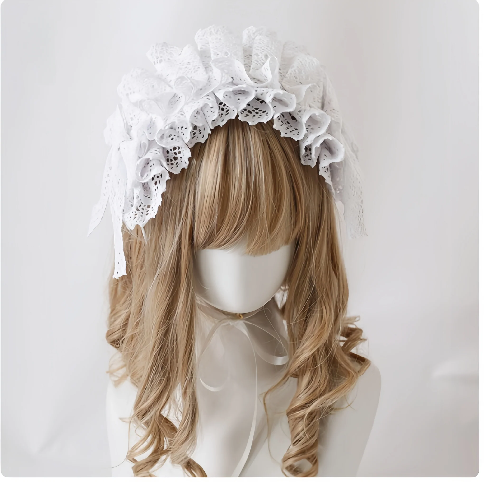 Xiaogui - Sweet Lolita Lace Headdress - Image 13