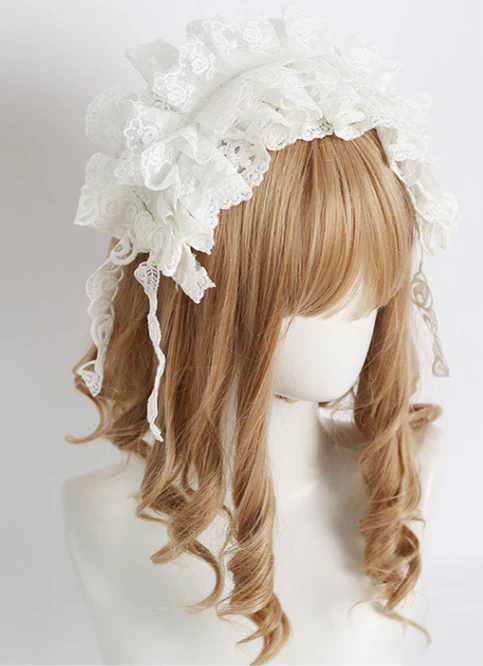 Xiaogui - Sweet Lolita Lace Headdress - Image 2