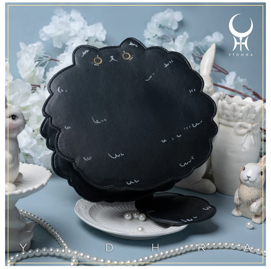 Yidhra - Printed Kawaii Cat Leather Shoulder Bag - Image 15