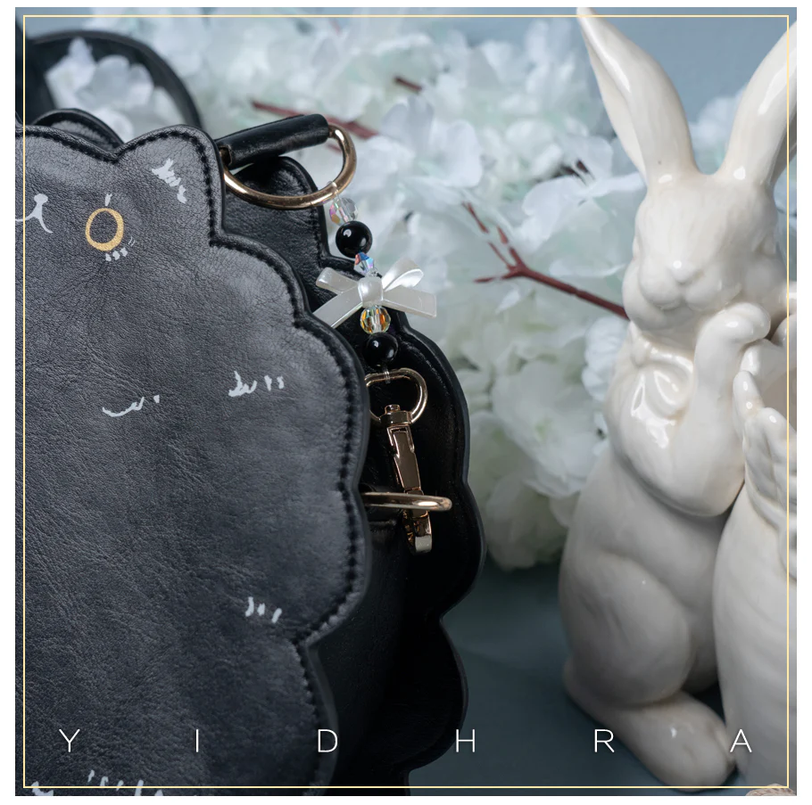 Yidhra - Printed Kawaii Cat Leather Shoulder Bag - Image 18
