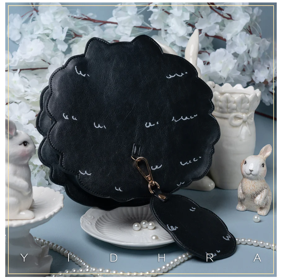 Yidhra - Printed Kawaii Cat Leather Shoulder Bag - Image 21