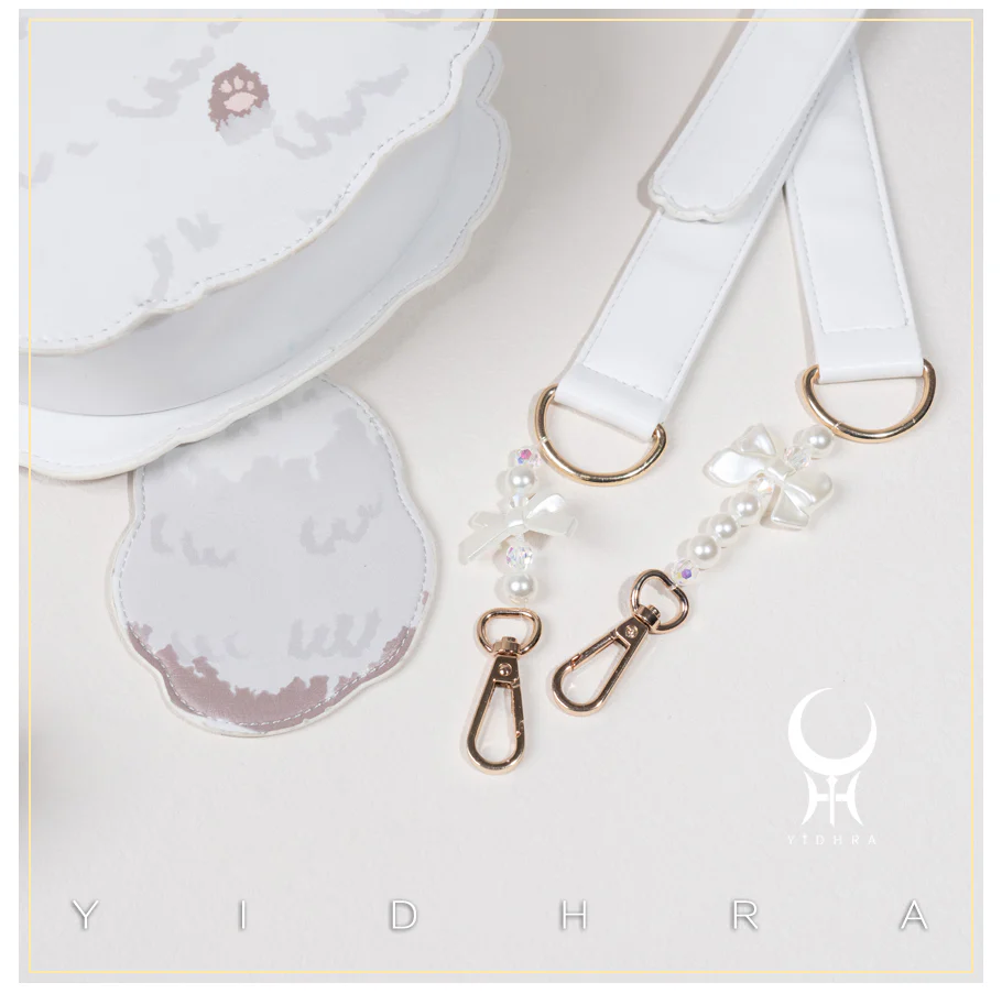 Yidhra - Printed Kawaii Cat Leather Shoulder Bag - Image 7