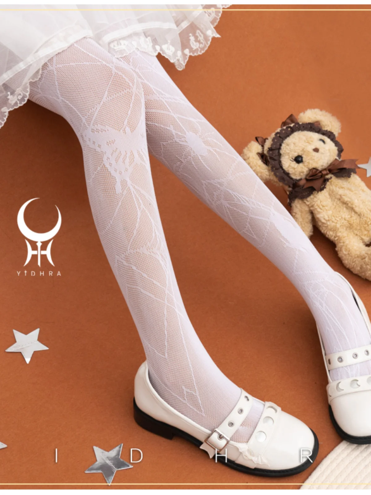 Yidhra - Gothic Lolita Spider Butterfly Net Pantyhose - Image 4