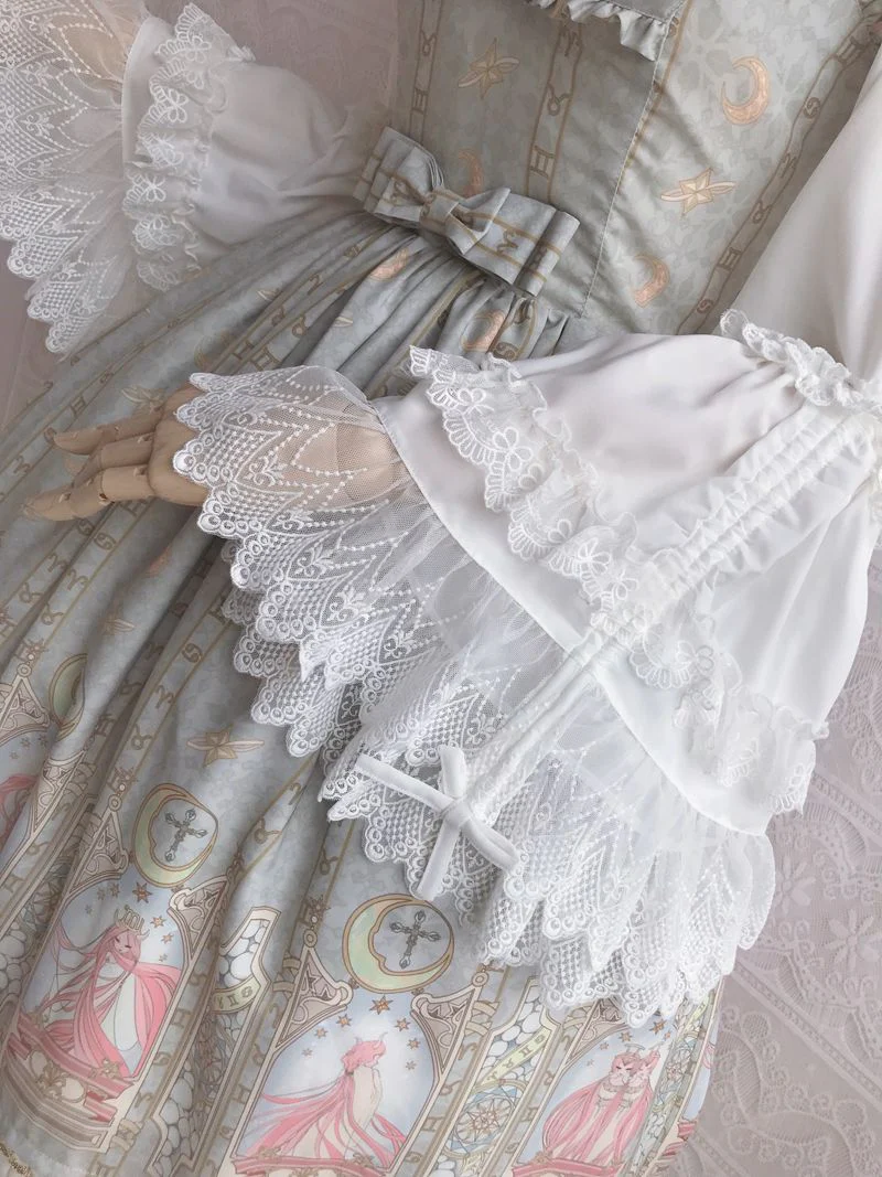 Retro Lolita Princess Sleeve Blouse - Image 6