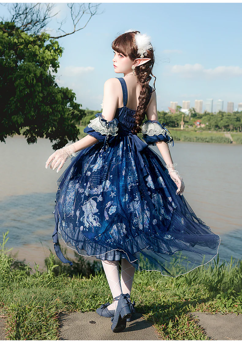 Original Elegant Lolita Blue Lolita JSK - Image 16