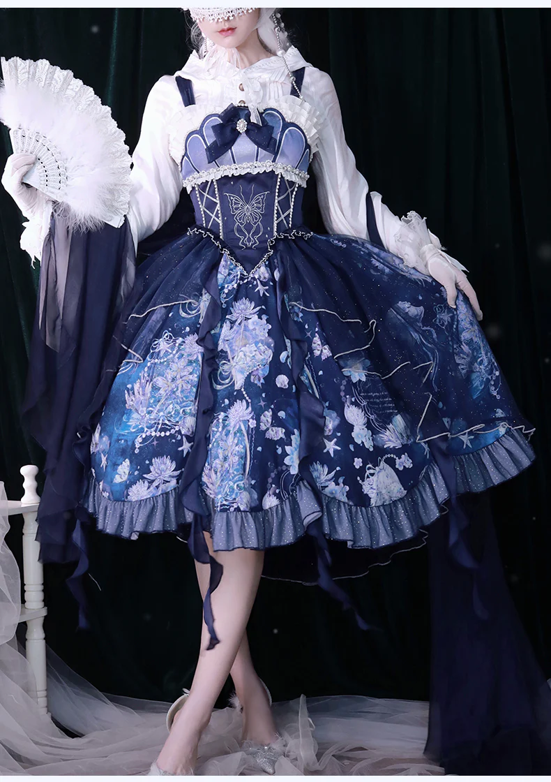 Original Elegant Lolita Blue Lolita JSK - Image 18