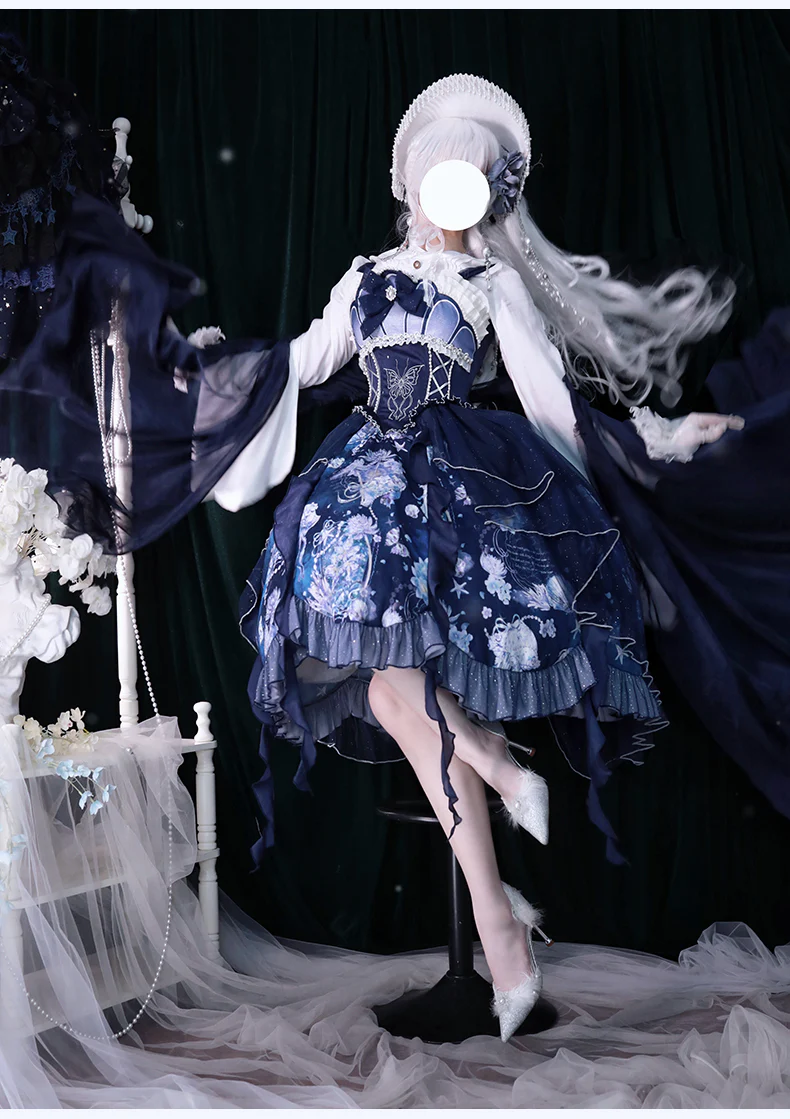 Original Elegant Lolita Blue Lolita JSK - Image 20