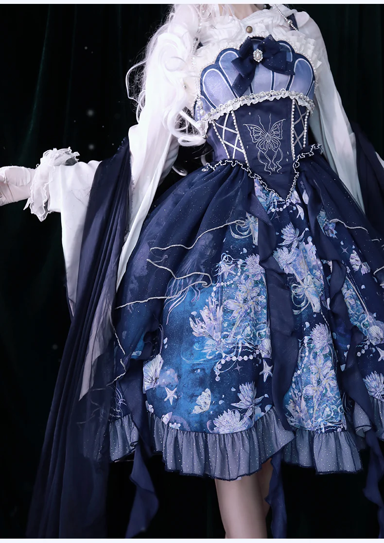 Original Elegant Lolita Blue Lolita JSK - Image 21