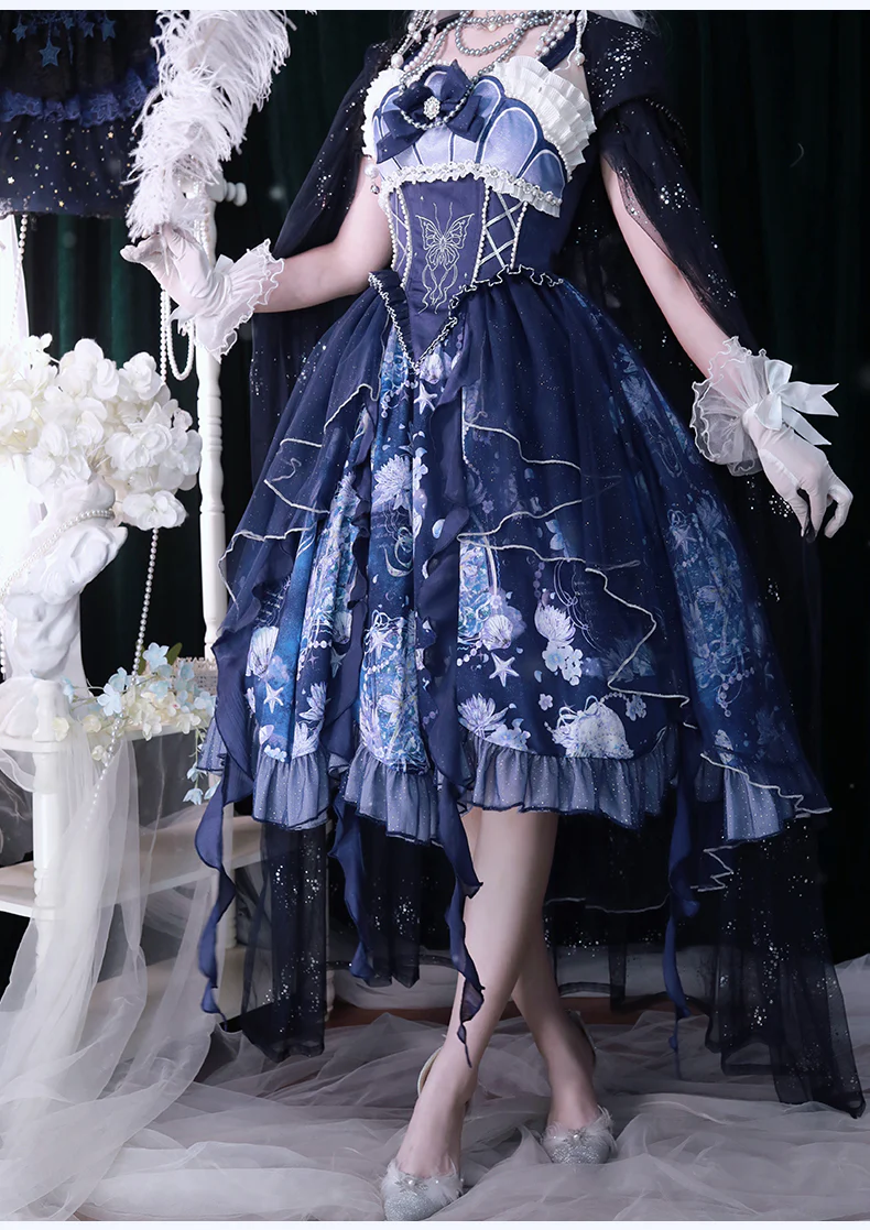 Original Elegant Lolita Blue Lolita JSK - Image 22