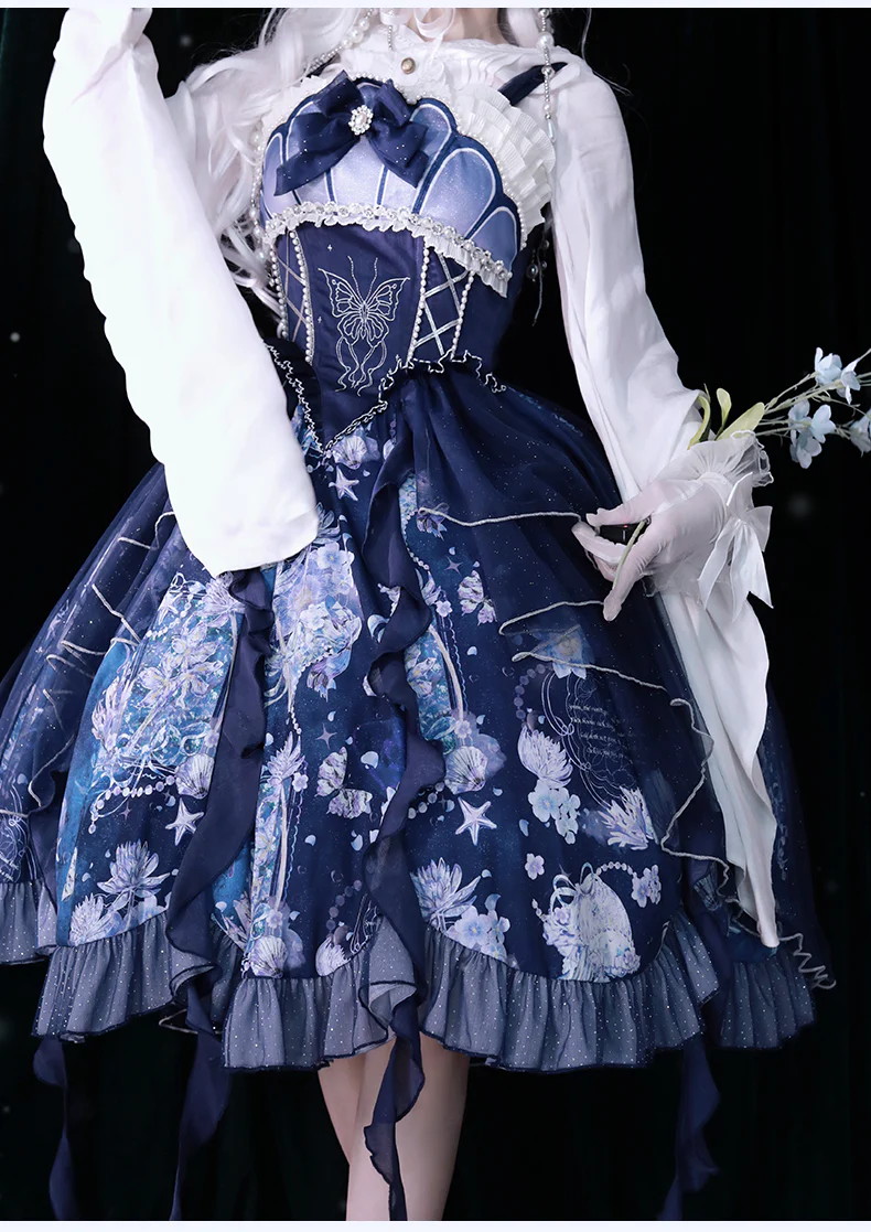 Original Elegant Lolita Blue Lolita JSK - Image 24