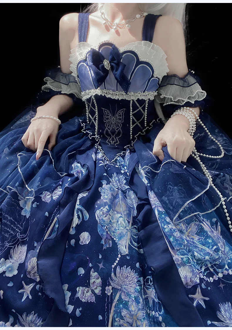 Original Elegant Lolita Blue Lolita JSK - Image 27
