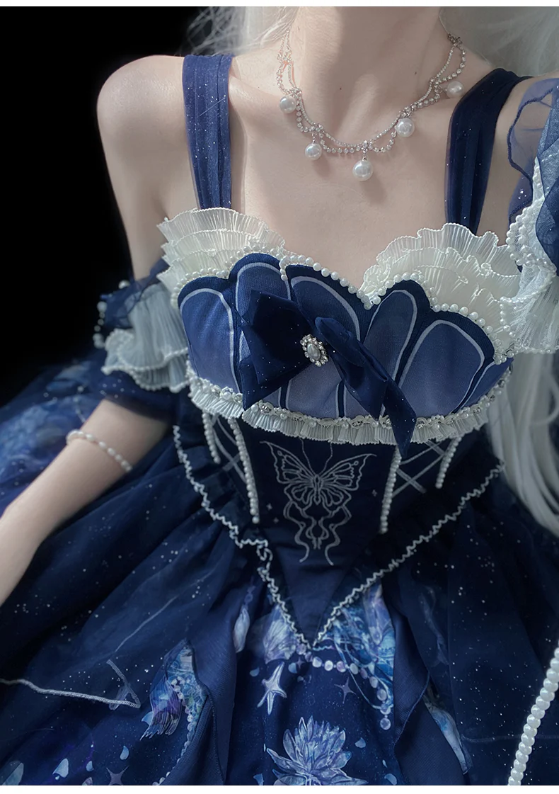 Original Elegant Lolita Blue Lolita JSK - Image 32