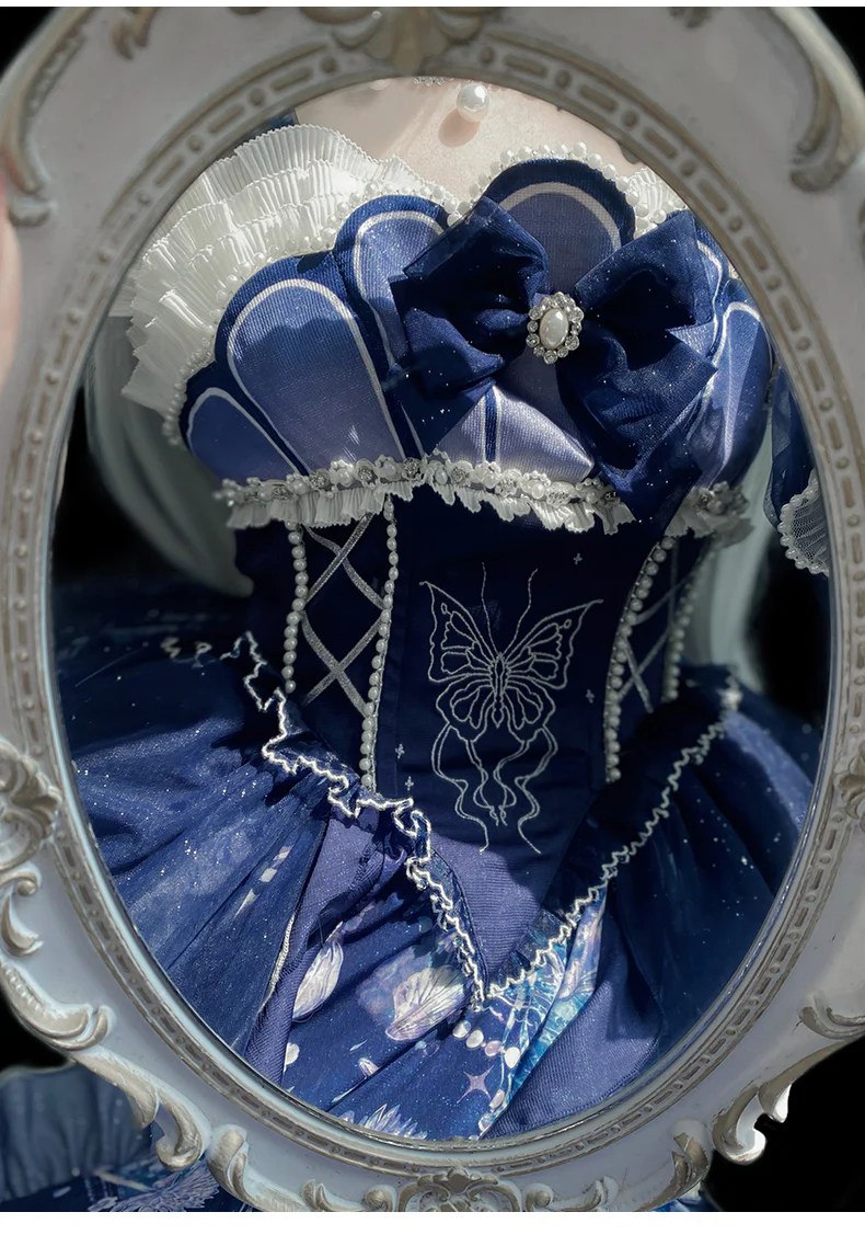 Original Elegant Lolita Blue Lolita JSK - Image 33