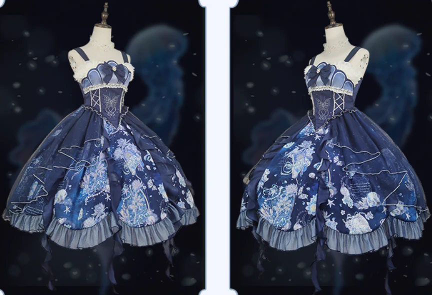 Original Elegant Lolita Blue Lolita JSK - Image 36