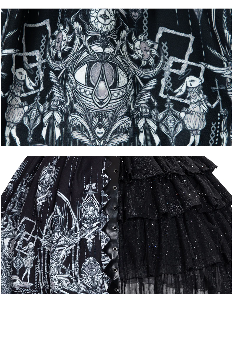 Red Heart Eyes - Retro Gothic JSK Dress - Image 13