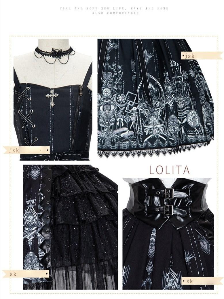 Red Heart Eyes - Retro Gothic JSK Dress - Image 14