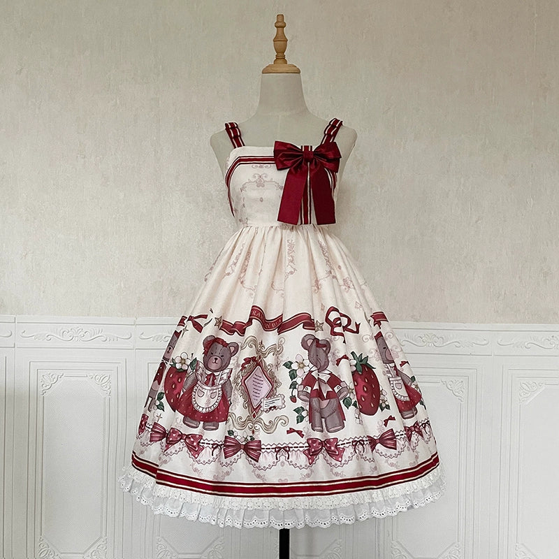 Winter Gift - Kawaii Lolita JSK and Coat Set - Image 8
