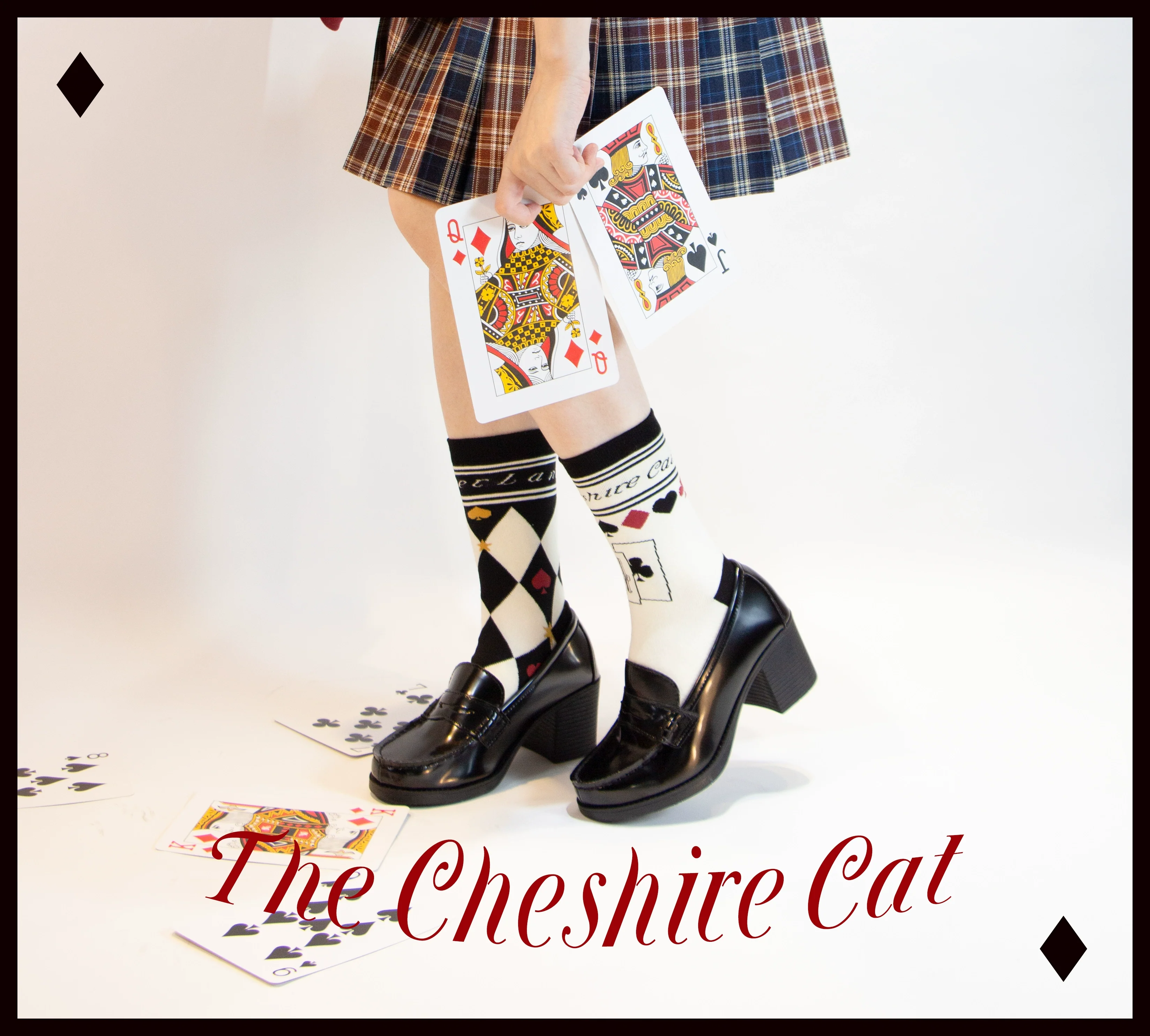 Daily Lolita Cotton Asymmetric Print Socks - Image 35