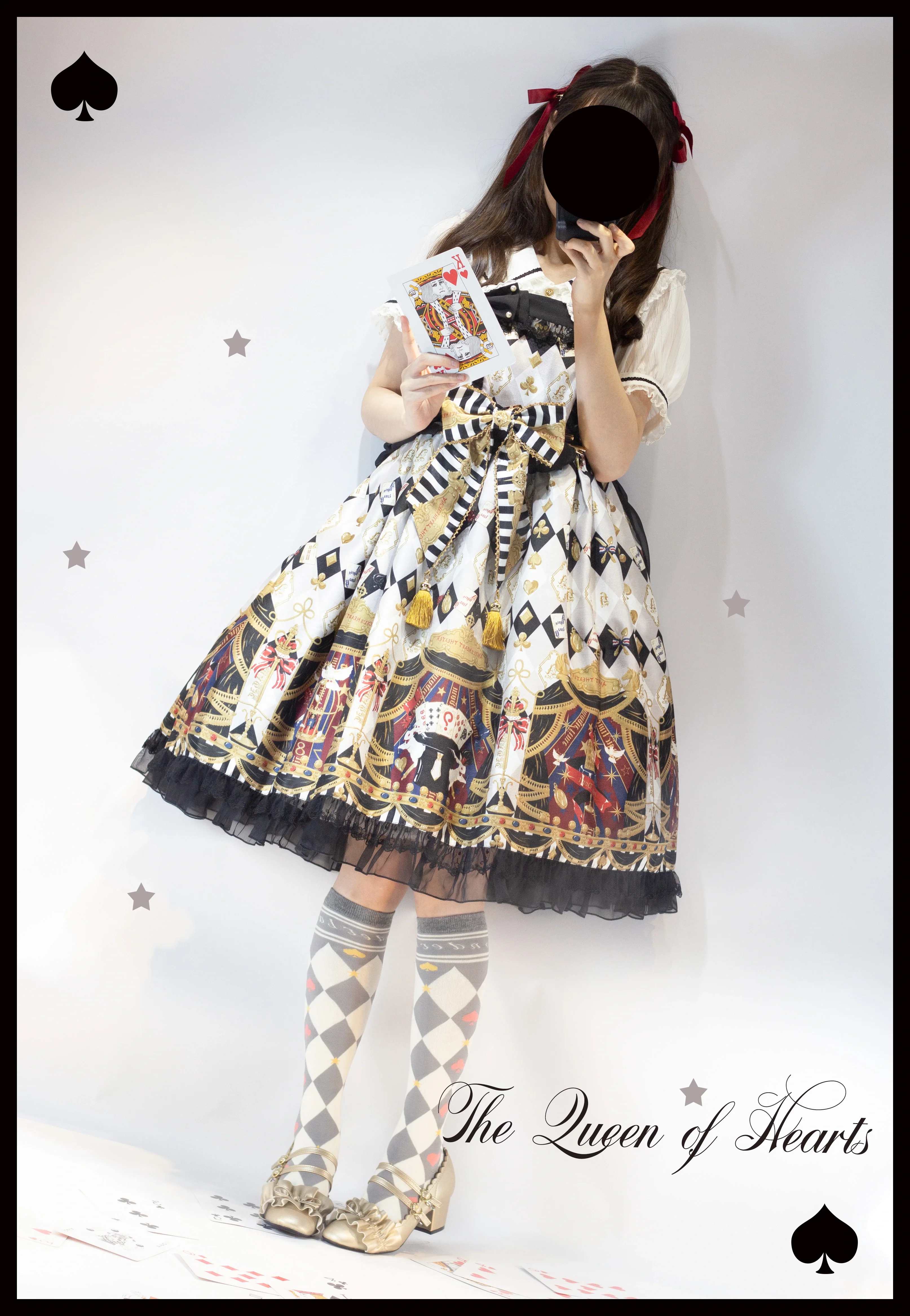 Daily Lolita Cotton Asymmetric Print Socks - Image 38