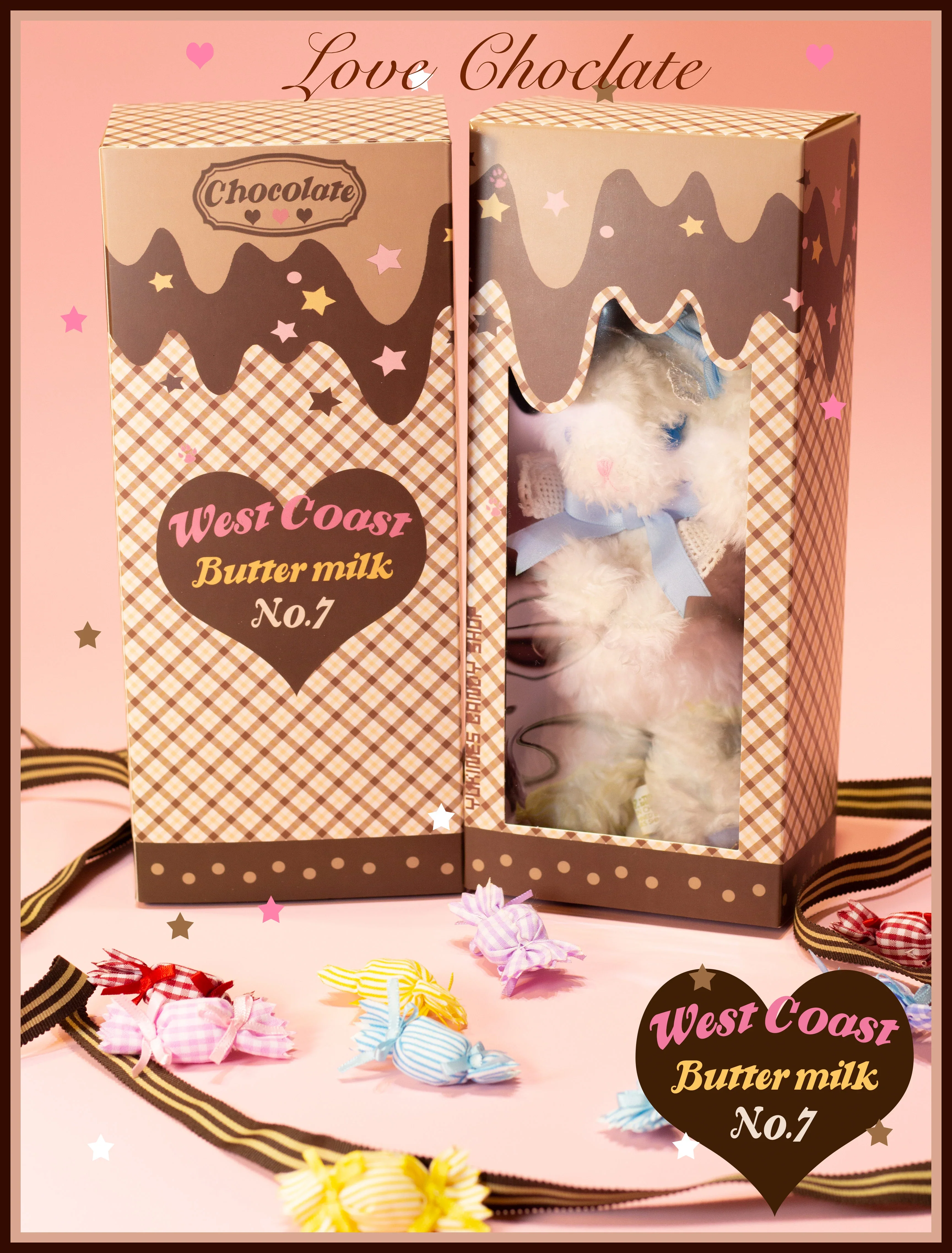 Kawaii Lolita Chocolate Color Cotton Socks - Image 54